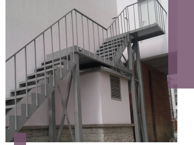 Монтаж пожарных лестниц под ключ в Гудермесе с гарантией качества