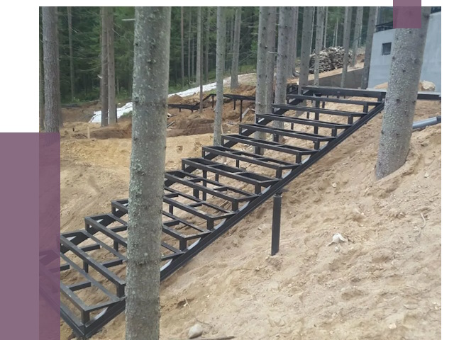 Монтаж металлических лестниц в Гудермесе от 13577 руб. 