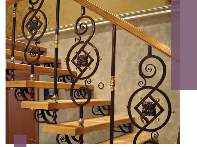 Изготовление кованых лестниц под ключ в Гудермесе