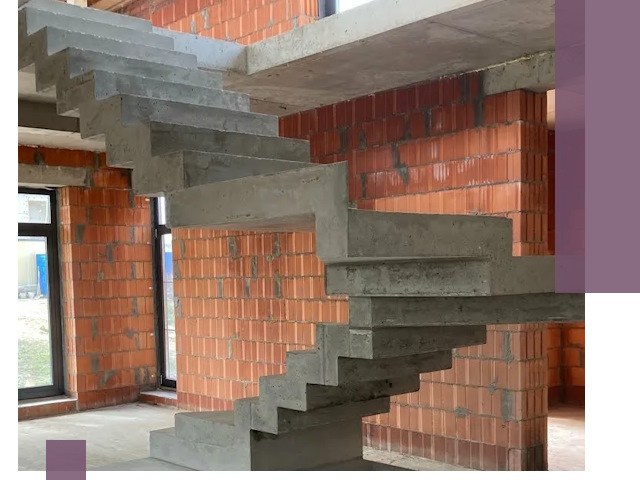 Изготовление бетонных лестниц под ключ в Гудермесе