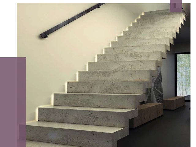 Облицовка бетонных лестниц в Гудермесе от 4611 руб/м2