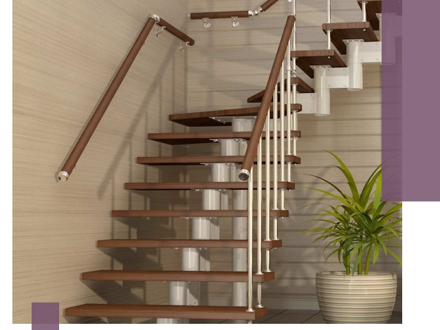 Изготовление модульных лестниц под ключ в Гудермесе