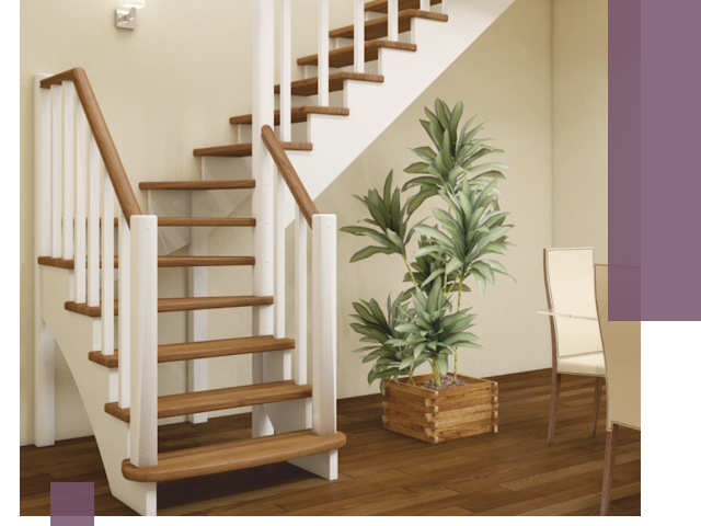 Г-образные лестницы под ключ в Гудермесе — изготовление и монтаж