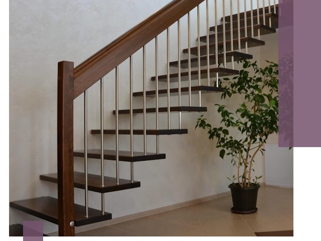 Лестницы на больцах под ключ в Гудермесе – изготовление и монтаж