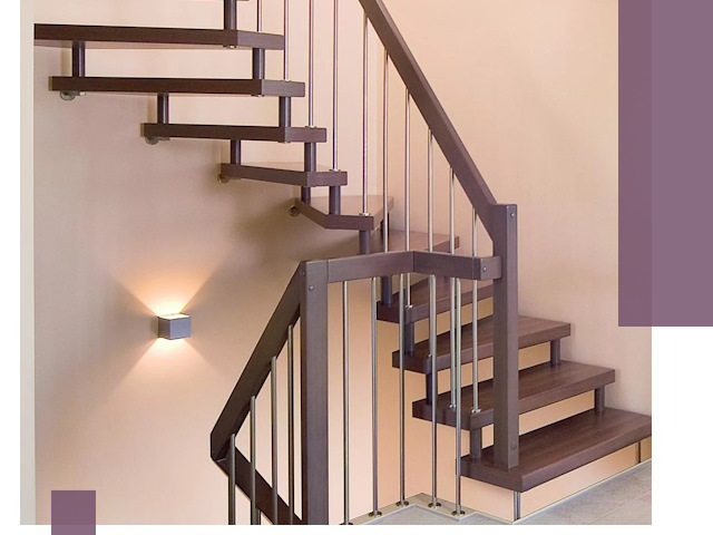 Изготовление лестниц на больцах в Гудермесе под ключ