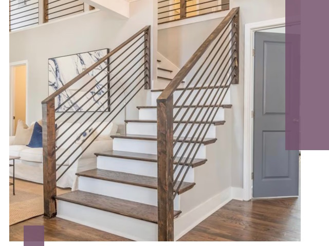 Лестницы для коттеджа под ключ в Гудермесе — изготовление и монтаж