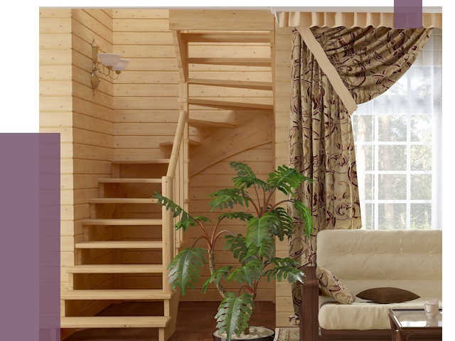 Лестницы для дачи в Гудермесе от 76084 руб.  | ПРОЛЁТ-Гдр