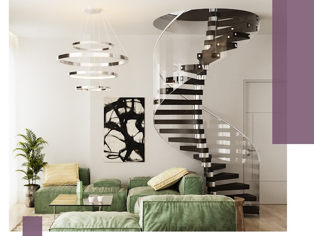 Лестницы для двухуровневой квартиры в Гудермесе — изготовление и монтаж