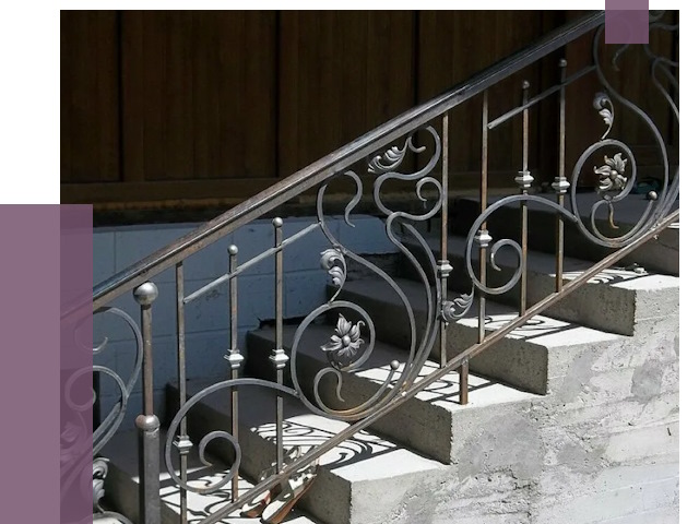 Кованые перила в Гудермесе от 8710 руб. под ключ — качество от ПРОЛЁТ-Гдр