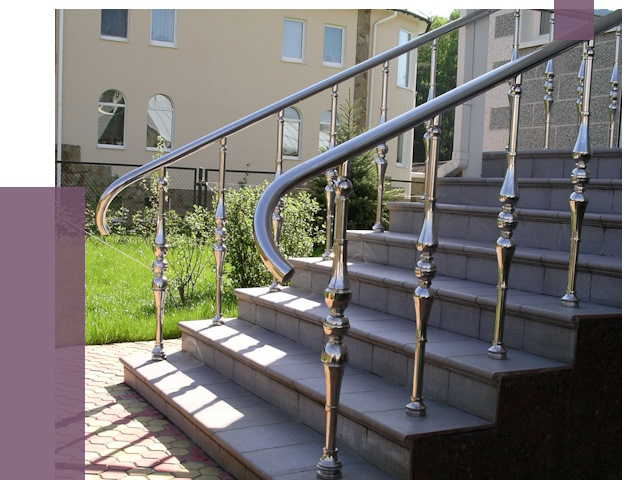 Перила для крыльца в Гудермесе от 10759 руб. — монтаж ПРОЛЁТ-Гдр