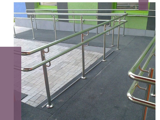 Ограждения пандусов в Гудермесе от 4355 руб. монтаж | ПРОЛЁТ-Гдр