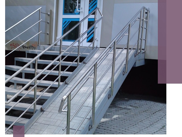 Пандус на крыльцо под ключ в Гудермесе: монтаж и изготовление