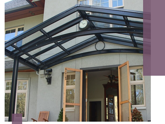 Изготовление и монтаж навесов и козырьков в Гудермесе