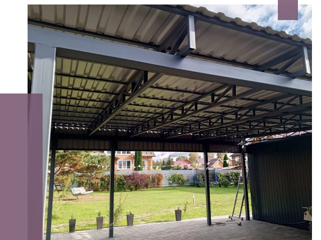 Монтаж навесов в Гудермесе от 7378 руб. — установка навеса | ПРОЛЁТ-Гдр