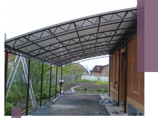 Профессиональный монтаж навесов под ключ в Гудермесе