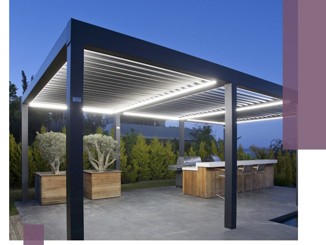 Навесы отдельно стоящие под ключ в Гудермесе из металла и поликарбоната