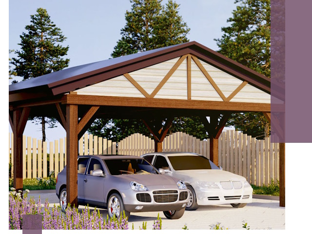 Навесы для автомобиля в Гудермесе — изготовление и монтаж