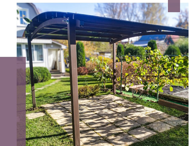 Навесы для дачи в Гудермесе от 12758 руб. под ключ — ПРОЛЁТ-Гдр