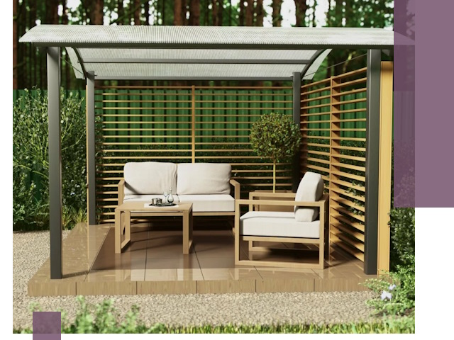 Навесы для дачи в Гудермесе: изготовление, монтаж и демонтаж