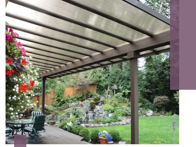 Навесы из поликарбоната под ключ в Гудермесе быстро и надёжно