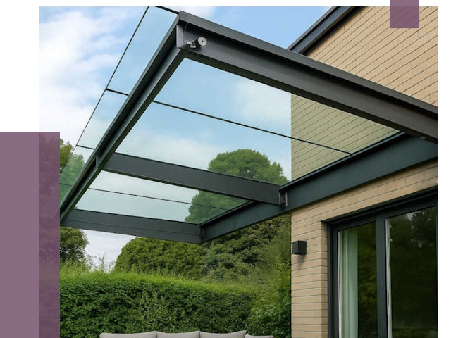 Стеклянные навесы и козырьки в Гудермесе от 12296 руб.