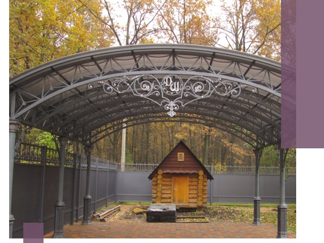 Кованые навесы премиум-класса под заказ в Гудермесе