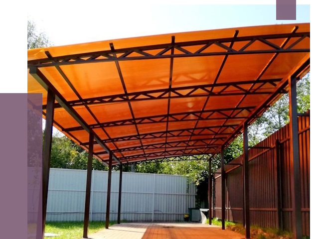 Односкатные навесы под ключ в Гудермесе от 13167 руб. 