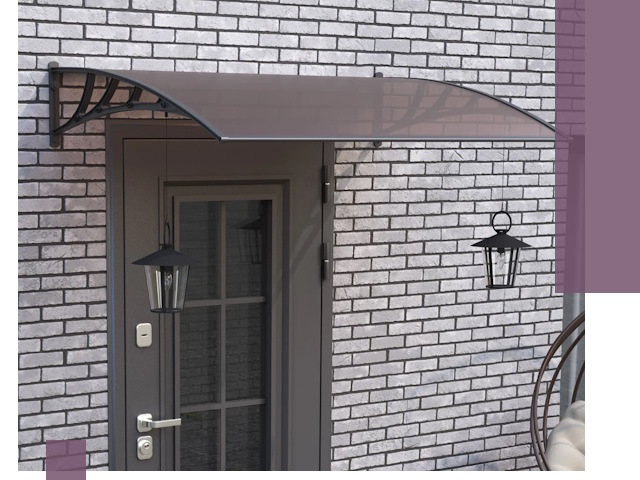 Недорогие козырьки и навесы под ключ в Гудермесе