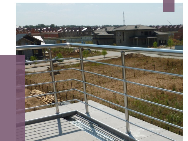 Парапеты из нержавеющей стали в Гудермесе от 7993 руб. за м² | ПРОЛЁТ-Гдр