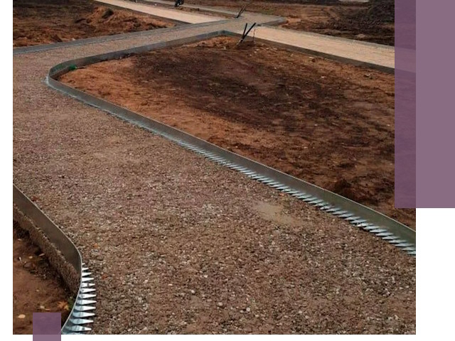 Металлические бордюры под ключ в Гудермесе — изготовление и монтаж