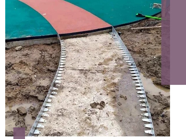 Металлические бордюры для дорожек в Гудермесе — монтаж и изготовление