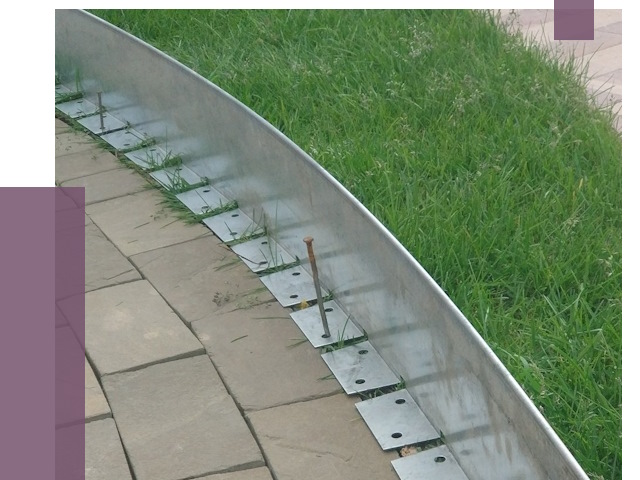 Металлические бордюры для тротуаров в Гудермесе от 8710 руб.