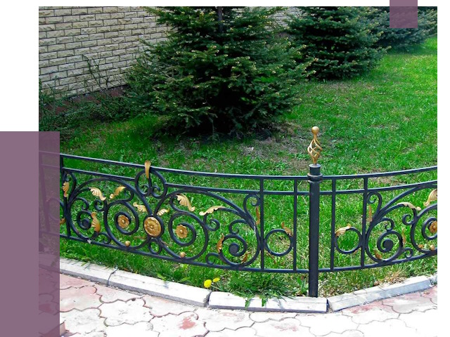 Кованые газонные ограждения в Гудермесе от 7634 руб. — ПРОЛЁТ-Гдр