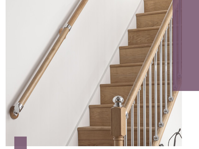 Пристенные поручни из стали и нержавейки под монтаж в Гудермесе