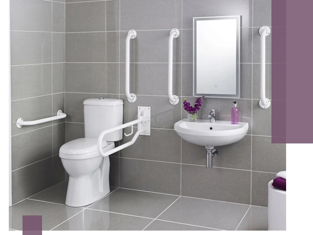 Поручни для санузлов в Гудермесе: установка, ремонт и монтаж