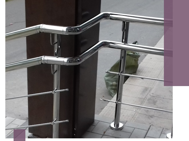 Монтаж поручней из нержавеющей стали в Гудермесе качественно и быстро